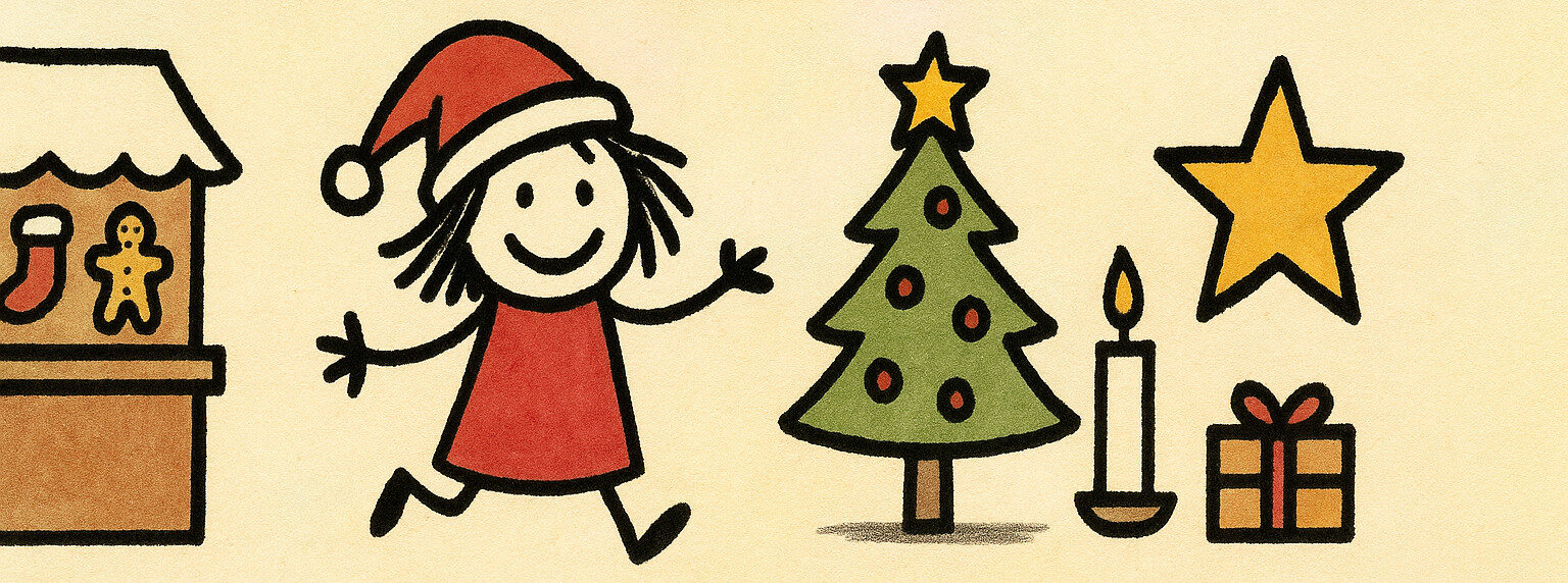 Weihnachtsbasar Festliches Banner Design